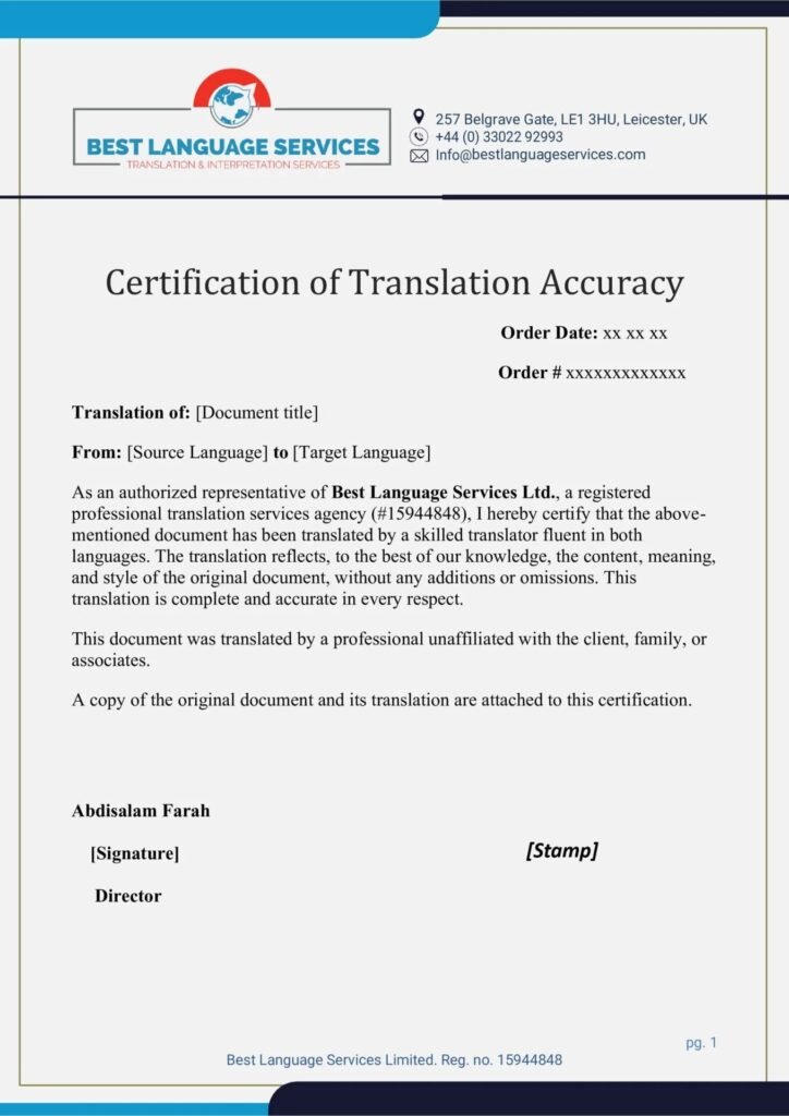 Certified translations Services Online