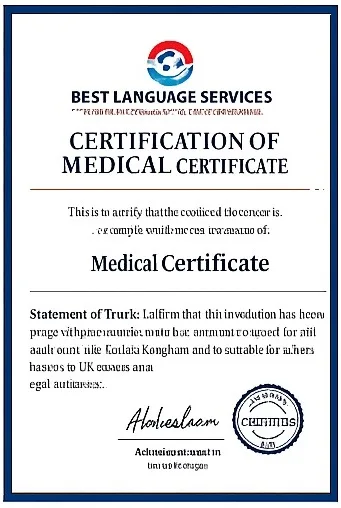 Medical Certificate Translation Service